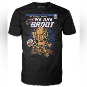 Funko POP! Marvel Collectors Corps We Are Groot as Black Panther T-Shirt XS